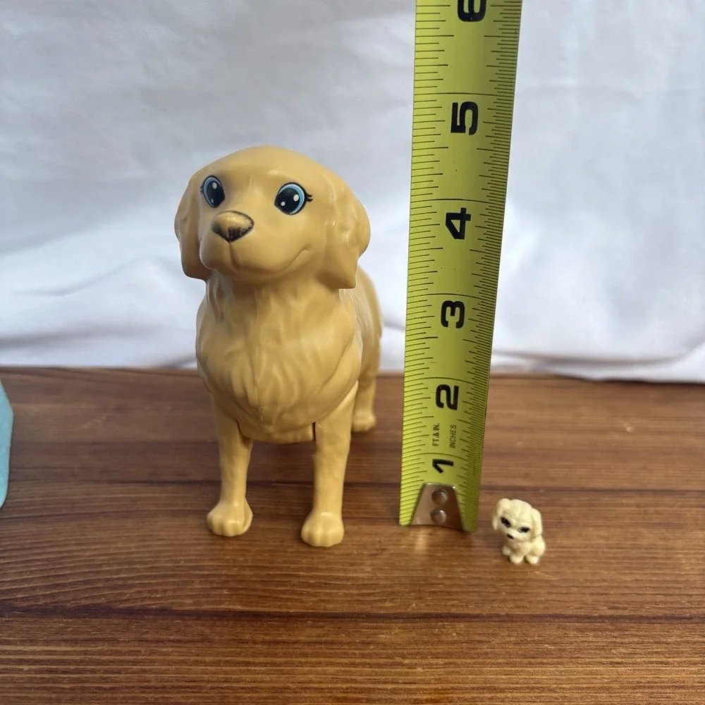 Barbie Newborn Pups Golden Retriever Mom‎ Dog Puppy & Couch Accessories